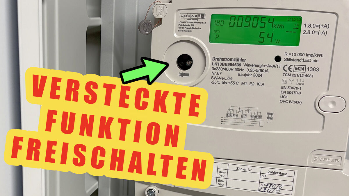 Digitaler Stromzähler ablesen
