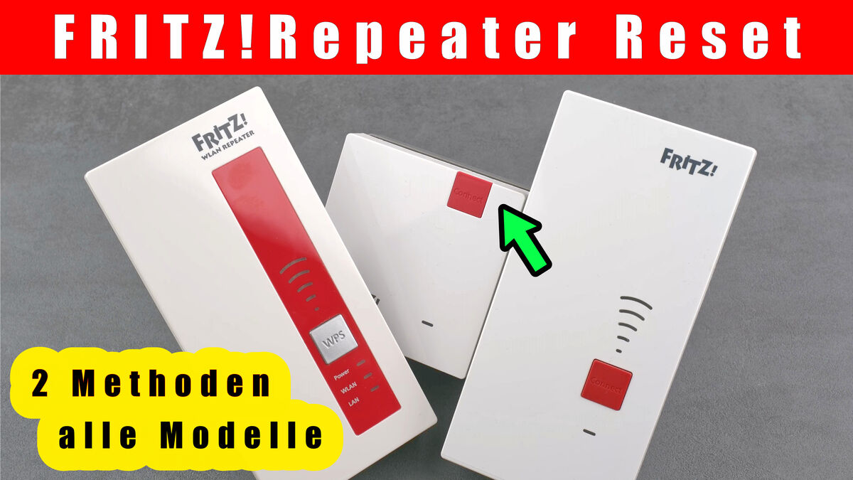 Fritz Repeater zurücksetzen