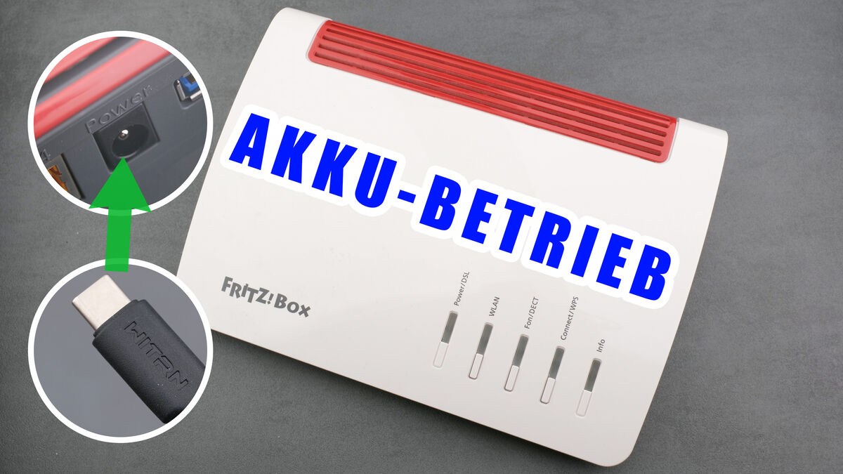 Akku FritzBox mit Powerbank