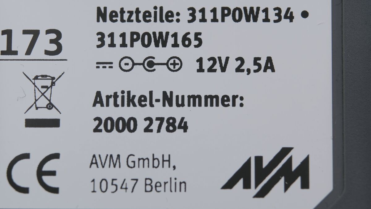 Eingangsspannung der FritzBox 7590