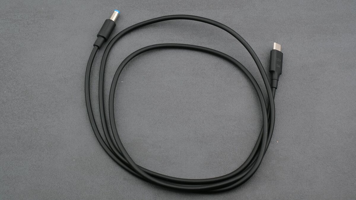 Adapterkabel von USB-C auf DC 5,5 x 2,5 mm Rundstecker