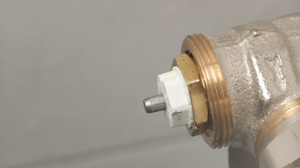 Ventilstift der Heizung klemmt