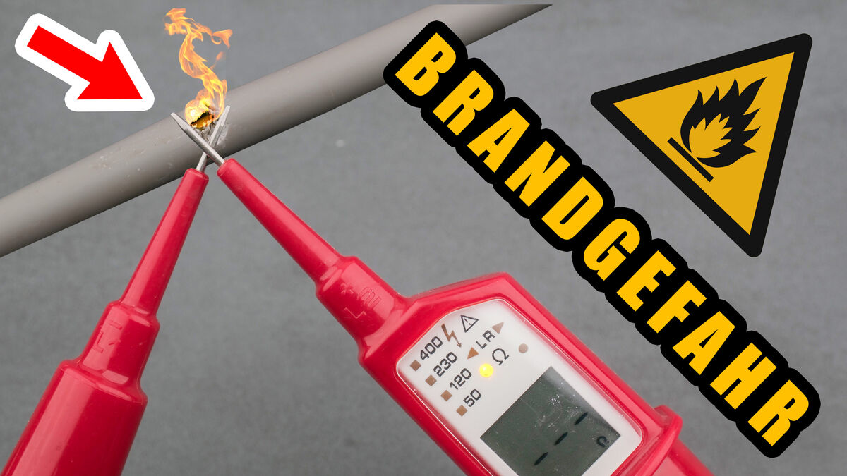 Brandgefahr bei nur Durchgangsmessung mit Duspol & Multimeter