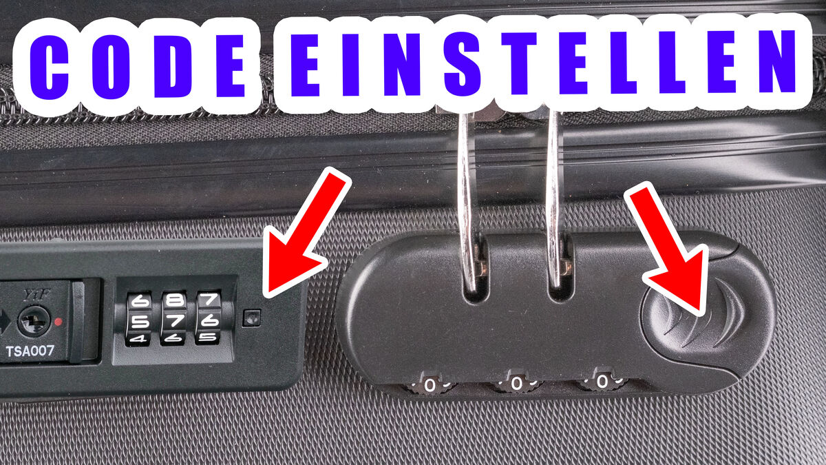 Koffer Zahlenschloss einstellen – Code ändern