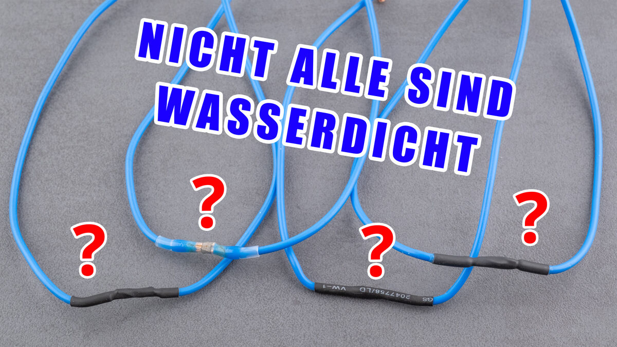 Lötverbinder vs. Schrumpfschlauch – wie wird die Lötverbindung wirklich wasserdicht?