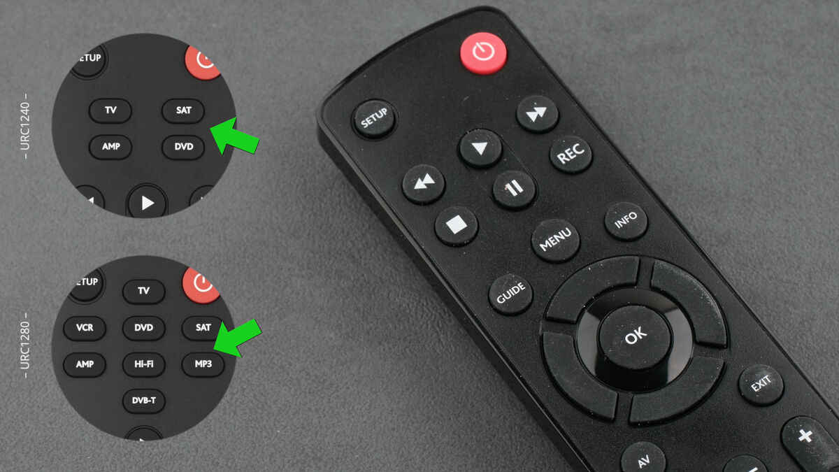 One for All Geräteauswahl One for All Geräteauswahl