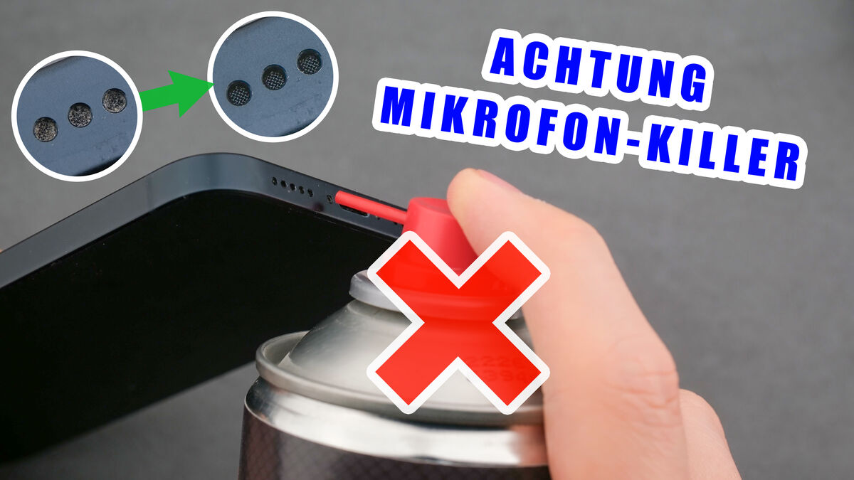 Smartphone Mikrofon & Lautsprecher reinigen