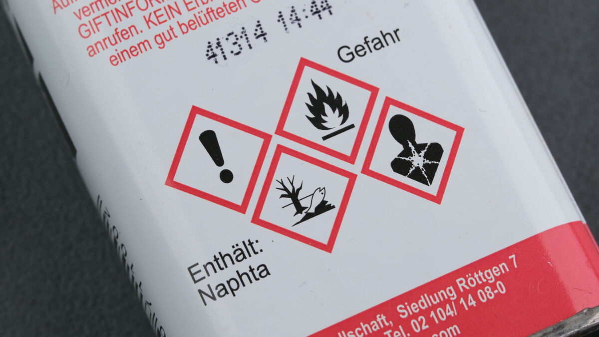 Feuerzeugbenzin Gefahrenwarnung