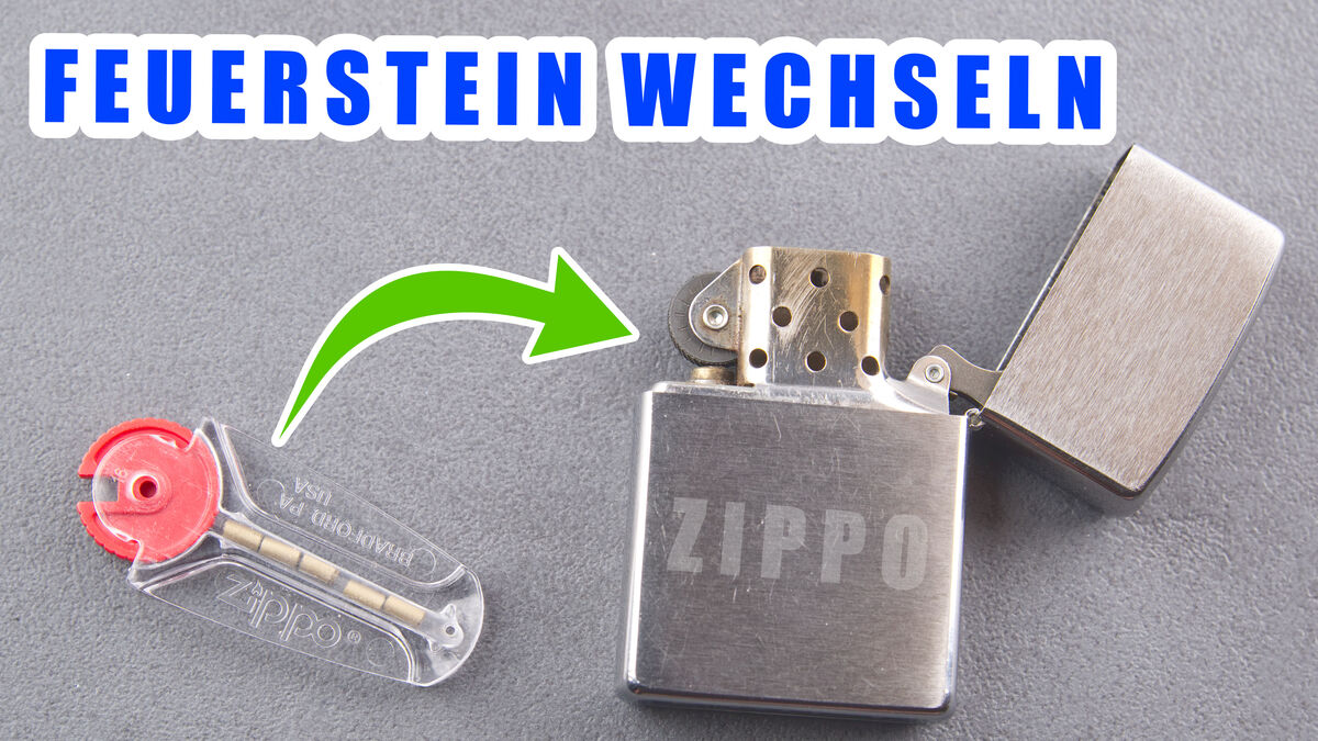 Zippo Feuerstein wechseln